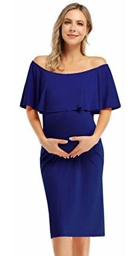 Coolmee Vestido De Maternidad Para Mujer Con Hombros Descubi