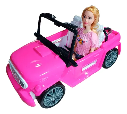 comprar Carro Deportivo Convertible + Muñeca Barbies Juguete Coche