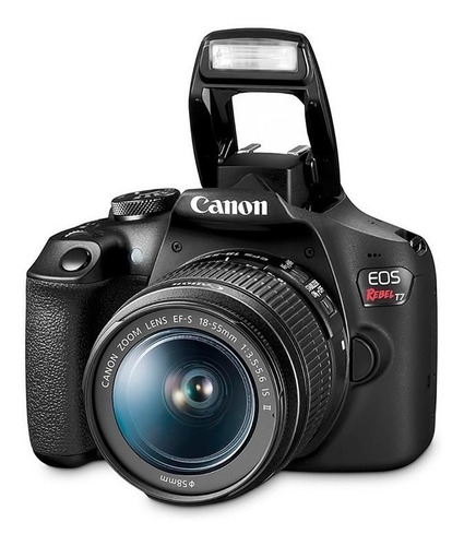 Canon EOS Rebel Kit T7 + lente 18-55mm IS II DSLR color negro
