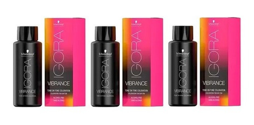 3 Tinturas Igora Vibrance Tono Sobre Tono - Schwarzkopf 60ml