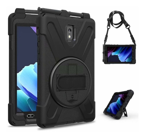 Capa Case Robusta Galaxy Tab Active 3 T575 T570 Alça Suporte