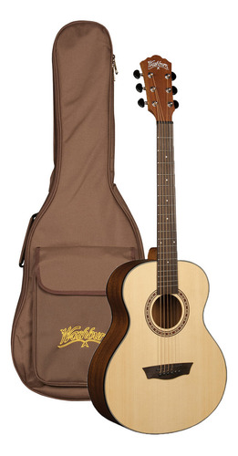 Washburn Travel Mini Agm5k Guitarra Acústica Tapa Abeto Color Natural