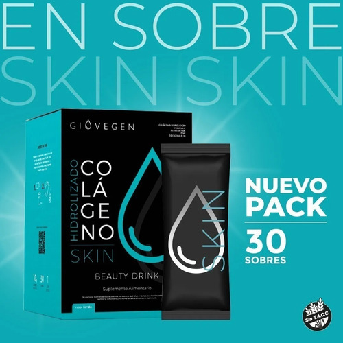 Imagen 5 de 7 de Giovegen Skin + Hair - Colágeno Hidrolizado Bebible
