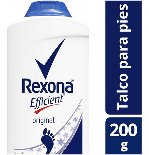 Talco Desodorante Rexona Para Pies Efficient Original 24h