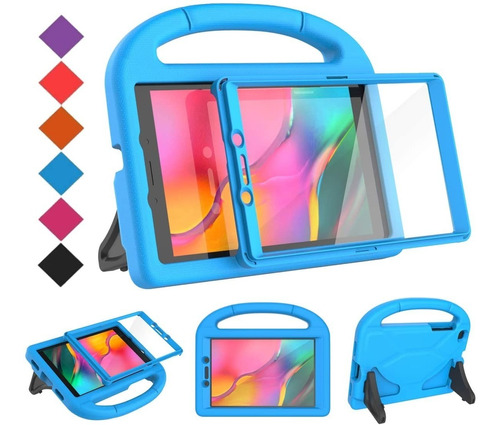 Funda Tablet Kids Para Samsung Galaxy 2019 Tab A8 Azul 8puLG