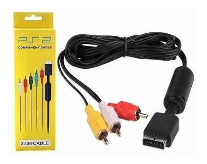 Cable De Vídeo Y Audio Para Ps2 / Ps3 1 Metro Tienda Fisica