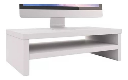 Base De Monitor Con Repisa Para Laptop Blanco