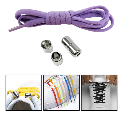Cordones Elásticos Sin Atar, 2 Uds., Cordones Para Violeta