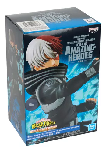 Boneco My Hero Academia Shoto Todoroki The Amazing Heroes The Movie World  Heroes' Mission Bandai Banpresto