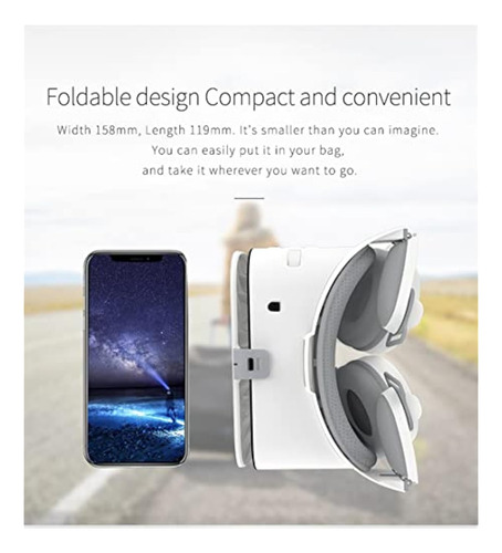 Auriculares De Realidad Virtual Bobovr Z6, 110° Fov