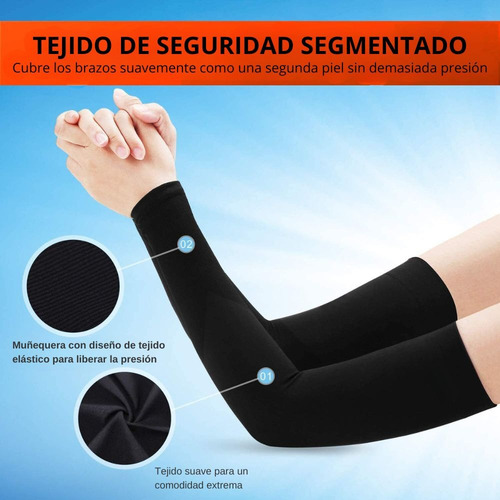 Timotech 4 Pares De Mangas De Protección Uv Para Brazos
