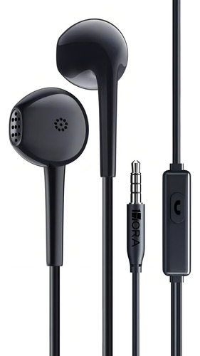 Manos Libres 3.5mm Audifonos Alambrico Con Microfono1hora Negro