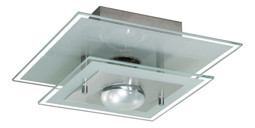 Lustre Luminária Plafon Ideal Para Sala Quarto Cozinha Banheiro Para 01 Lâmpada Cor Vidros Brancos 110v/220v - 25cm X 25cm