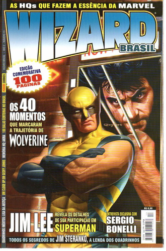 Lote Wizard Brasil N° 13 14 15 16 17 18 - Em Português - Editora Panini - Formato 17 X 26 - Capa Mole - Bonellihq Cx449 H23