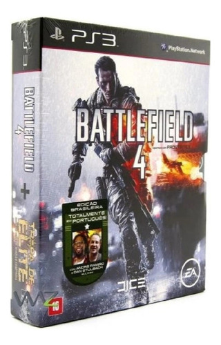 Jogo Battlefield 4 Ps3 E Tropa De Elite Bluray Midia Fisica