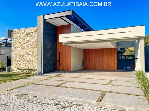 Imagem 1 de 30 de Casa Térrea Condomínio Granville Atibaia,  Portaria, Rondas, Área De Lazer Em Projeto, - Ca01091 - 68871131