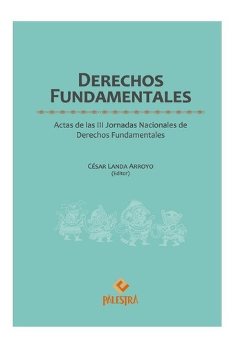 Derechos Fundamentales Actas De Las 3 Jornadas Nacionales