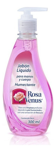 Jabon Liquido Rosa Venus. Manos Y Cuerpo. 300ml.