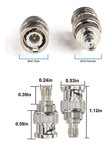 Pack De Conectores Bnc Crimp-on Rg59 Para Cctv - 50 Pzs