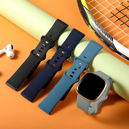 Imagen 4 de 9 de 4 Mallas P/ Reloj Fitbit Versa 3 / 4 & Sense 1 & 2 Large