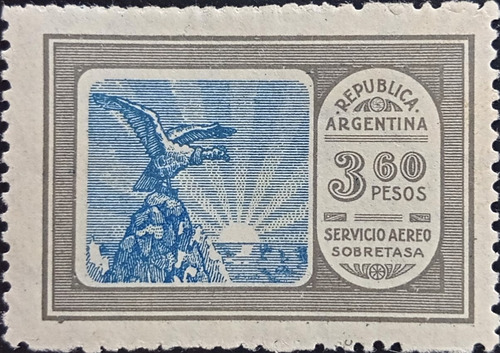 Argentina, Aéreo Gj 654 3,60p 1era Serie 1928 Nuevo L18399