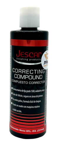 Jescar Correcting Compound Compuesto Alto Corte 8oz.