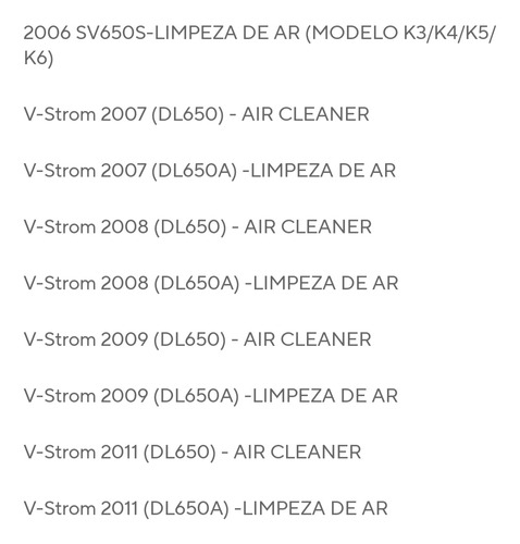Sensor Map Ar Suzuki V-strom Dl 650 Sv 650 Cód 18590-17g01