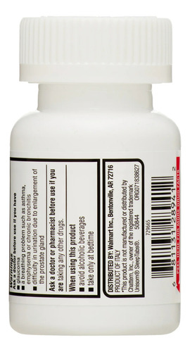 Equate Doxilamina 25mg Sueño Profundo Sin Dependencia 32 U.