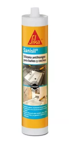 Sika Sanisil Silicona Baño Y Cocina Antihongos 280 Ml