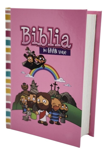 Biblia Rv60 Mi Gran Viaje Rosa Infantil Tapa Dura Niños