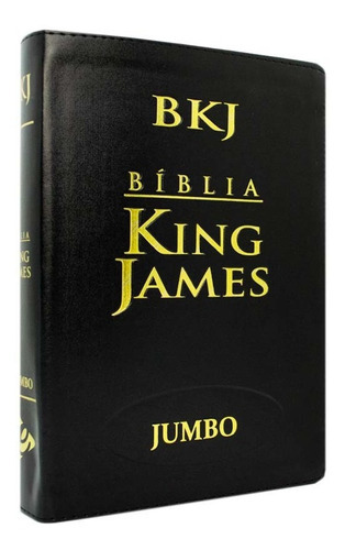 Bíblia King James Atualizada Letra Jumbo Capa Luxo Preta: Bíblia King James Atualizada Letra Jumbo Capa Luxo Preta, De #n/a. Série 1 Editora Ebenezer, Capa Mole, Edição 1 Em Português, 2022