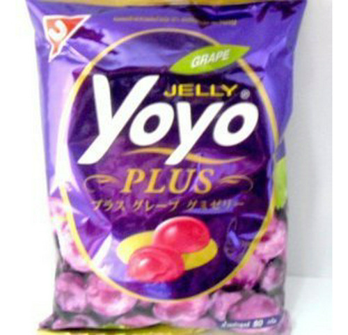 Caramelo De Uva Jelly Yoyo Plus 80 G. Producto Tailandés