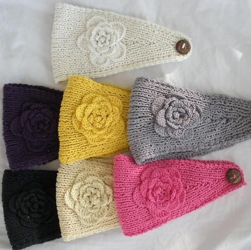 Gorros Y Vinchas Tejidos De Lana