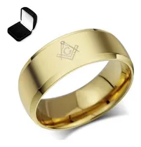 Comprar Anel Folheado Ouro 18k Maçom Maçônico Maçonaria 