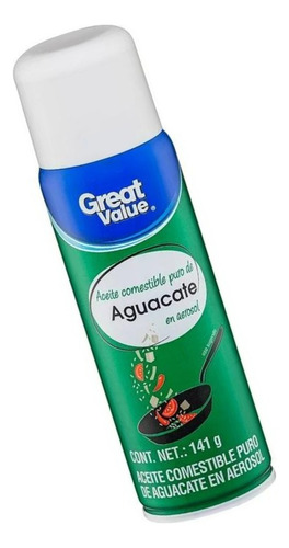 4 Pza Aceite Comestible Great Value Puro De Aguacate En Aero