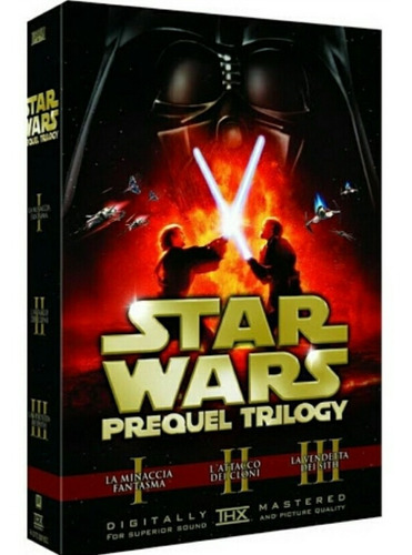 Star Wars Trilogía Precuela Dvd Películas Nuevo Ep. 1-3