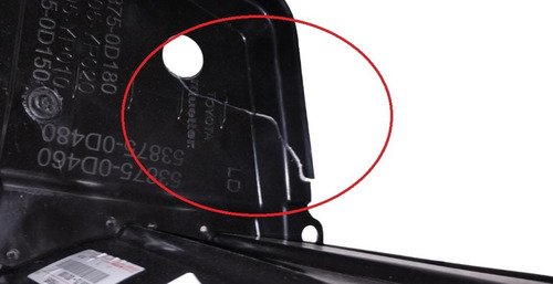 Imagen 3 de 3 de Guardaplast Del Der Toyota Etios Original C/detalle