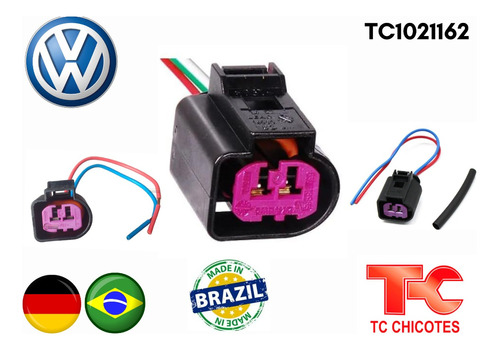 Conector Regulador Altenador Volkswagen Fox Gol Jetta Passat