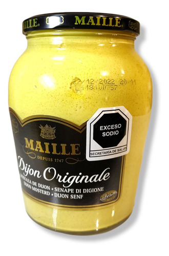 Mostaza Dijon Original Adereso Frasco 865 G Maille