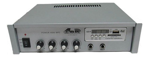Amplificador Gbr Mic Usb Bluetooh Rca 12v 220v Linea 100v