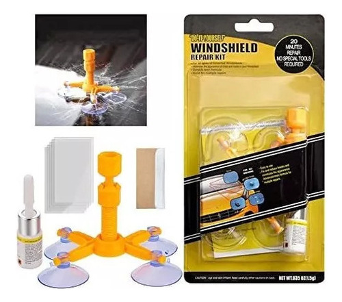 Kit De Reparación Expres Parabrisas Vidrio Medallon Auto Mot
