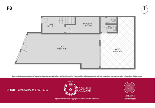 Venta Casa 4 Ambientes Local 246m² Construidos Sobre Terreno De 95m² Usaa 821m² Vendibles
