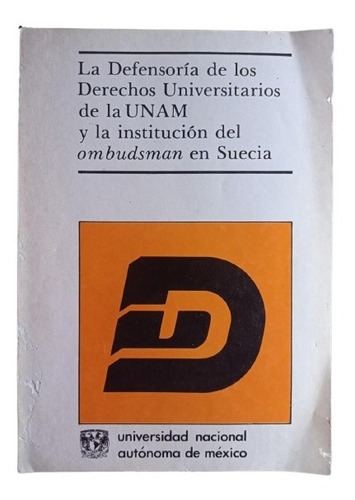 Defensoría De Los Derechos Universitarios De La Unam (Usado)