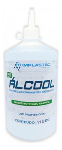 Kit 3 Álcool Para Limpeza Eletrônicos E Pci 110ml Implastec