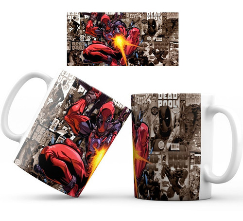 Mug Taza Deadpool Superheroe Marvel 003