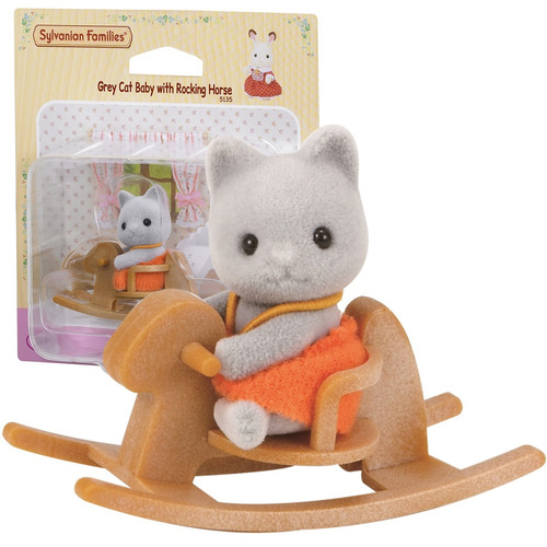 Sylvanian Families Bebe Gato Con Mecedora