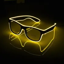 Comprar Lentes Led Neon Fiestas Electronica Rave Bodas Amarillo L14