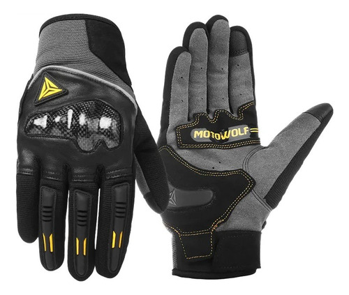 Guantes Moto Proteccion Motowolf Premium 0333 Motocicleta