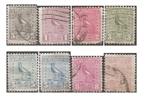 Uruguay Serie Yv 324/30 + 328a $$ Año 1927 