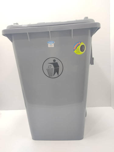 Imagen 2 de 4 de Papelera Pipote Tobo Basura Plastico 200l Manaplas 2483 Xavi